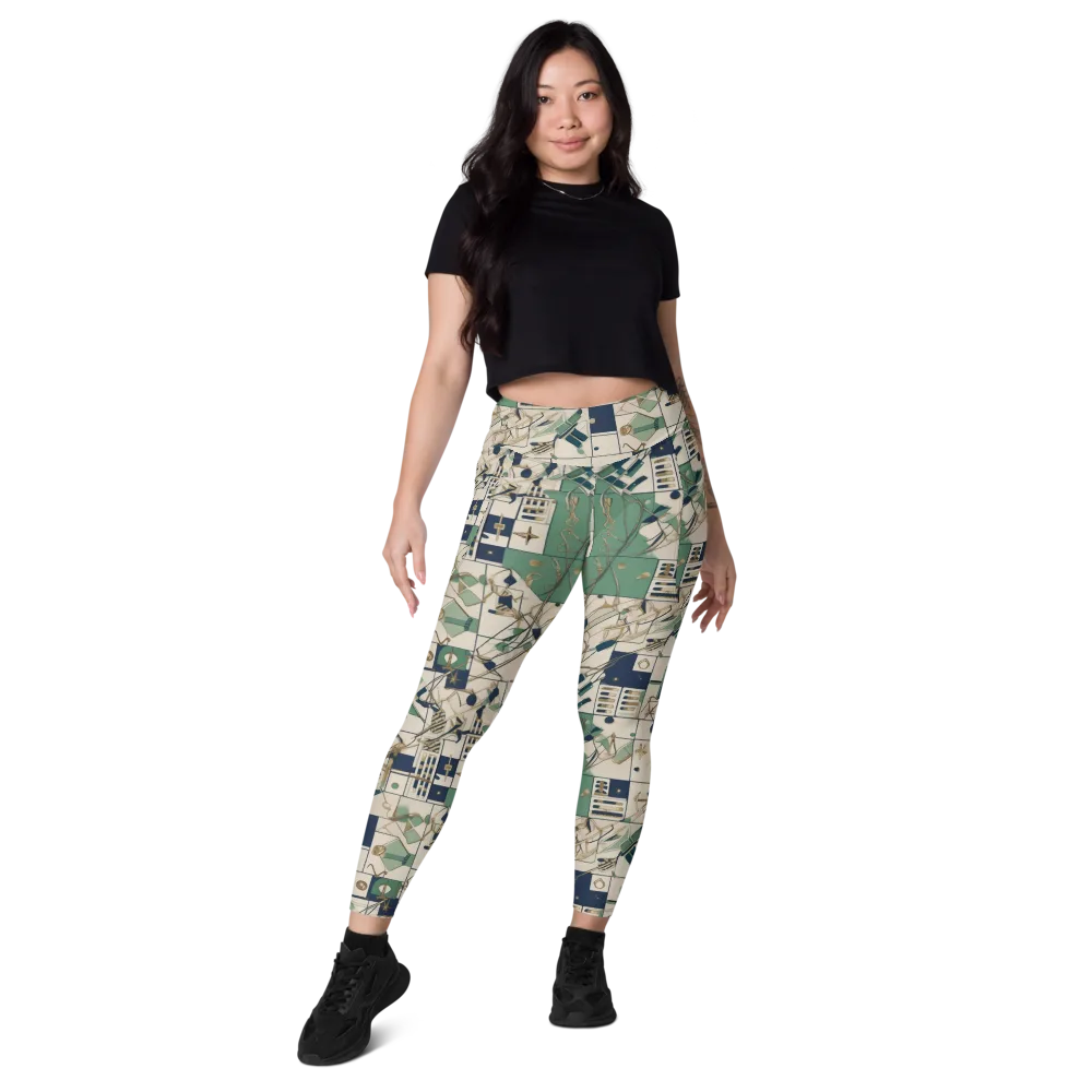 Gilded Toolkit on Leggings with Pockets — Front