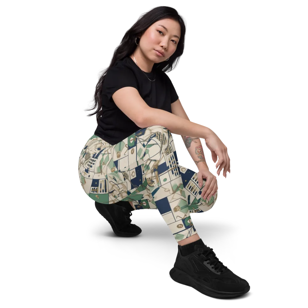 Gilded Toolkit on Leggings with Pockets — Right Front