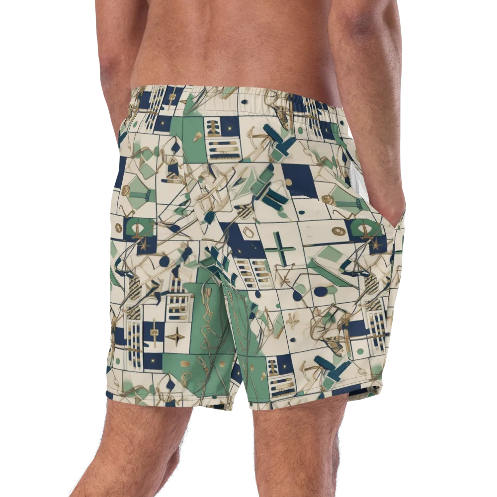 Gilded Toolkit on Swim Trunks — Right Back