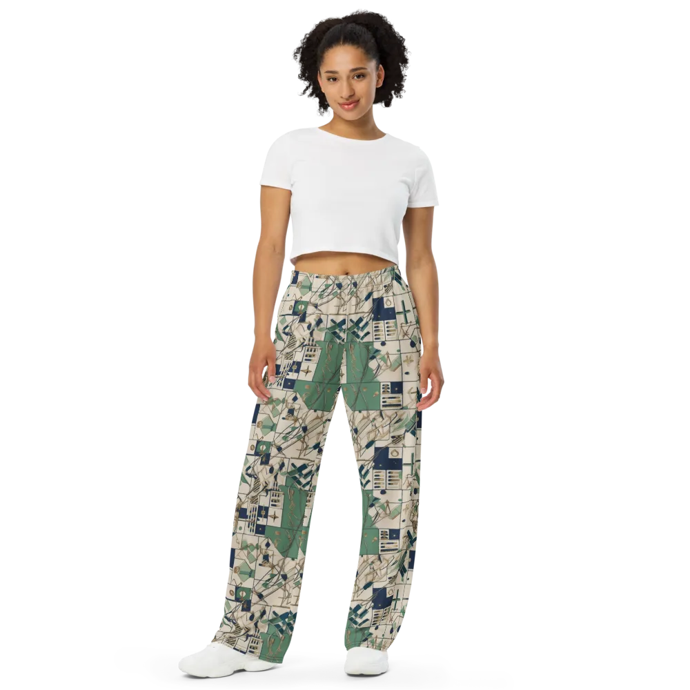 Gilded Toolkit on Wide-Leg Pants — Front
