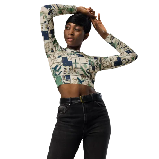 Gilded Toolkit on a Long Sleeve Crop Top
