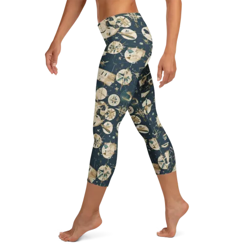 Celestial Instrument on a Capri Leggings