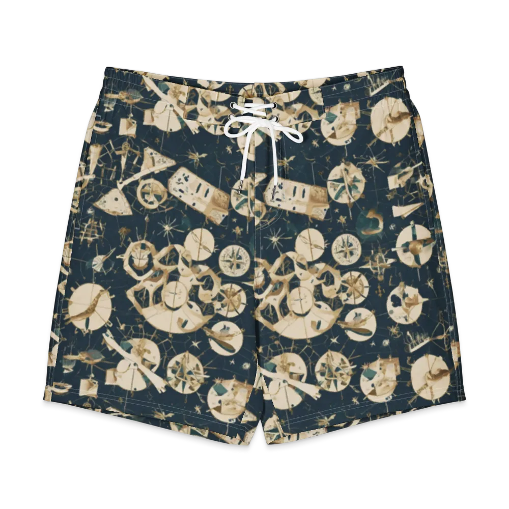 Celestial Instrument on Men's Board Shorts — Front