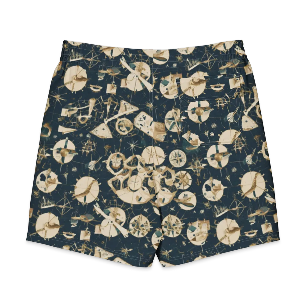 Celestial Instrument on Men's Board Shorts — Back