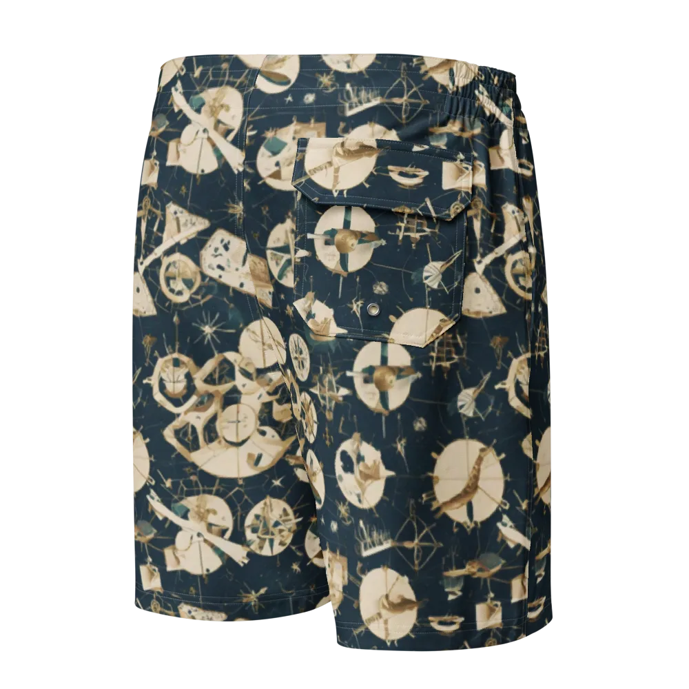 Celestial Instrument on Men's Board Shorts — Back