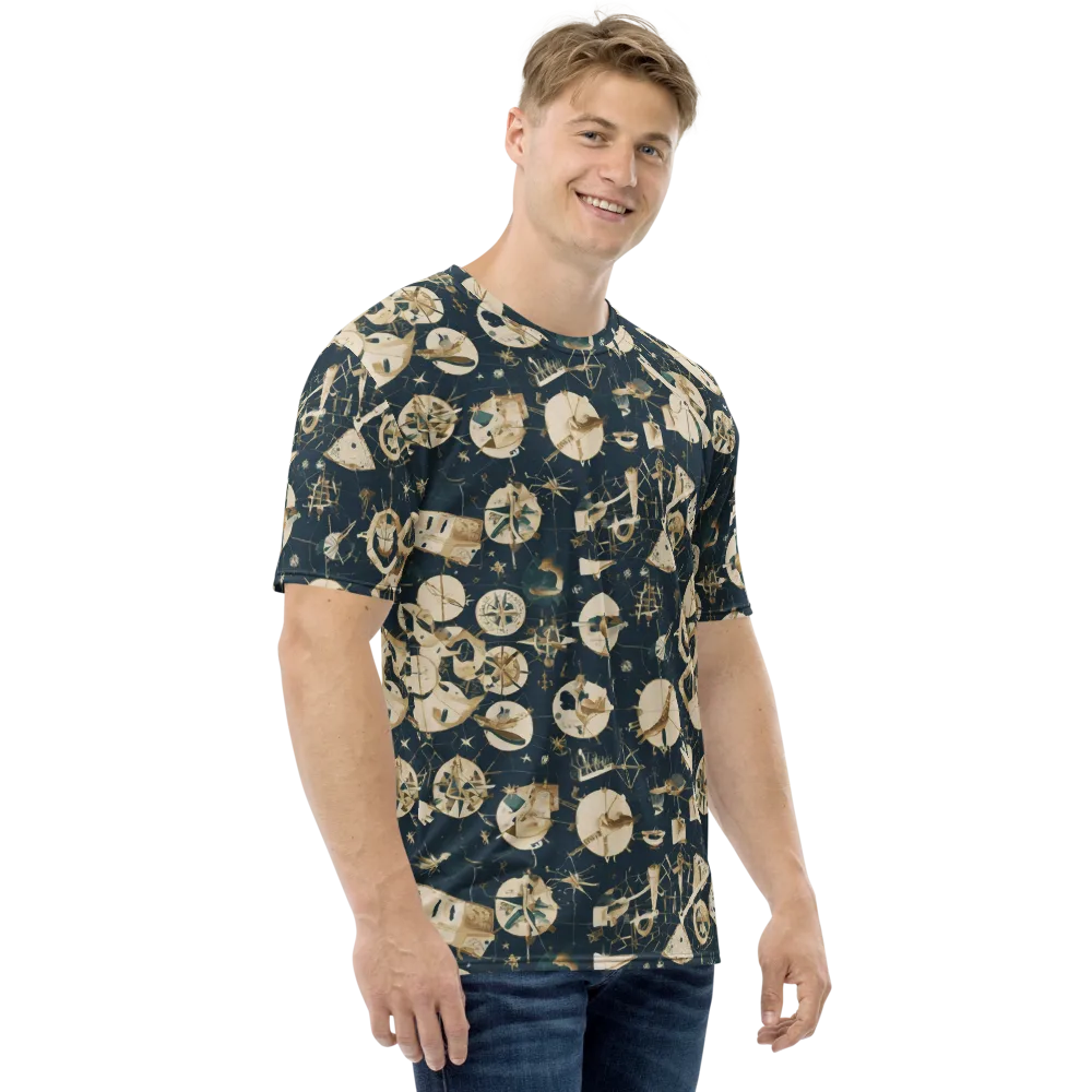 Celestial Instrument on Men's Crew Neck T-Shirt — Right