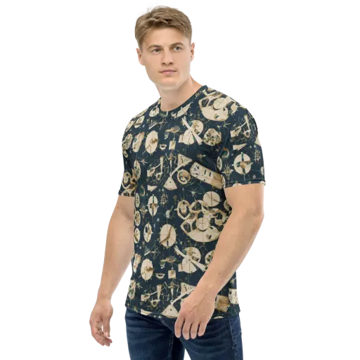Celestial Instrument on a Men's Crew Neck T-Shirt