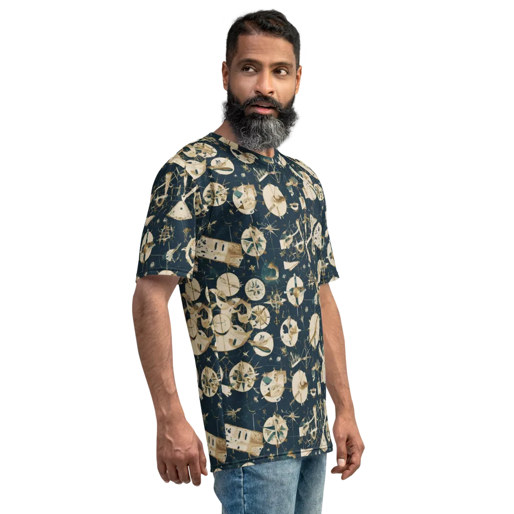 Celestial Instrument on Men's Crew Neck T-Shirt — Right
