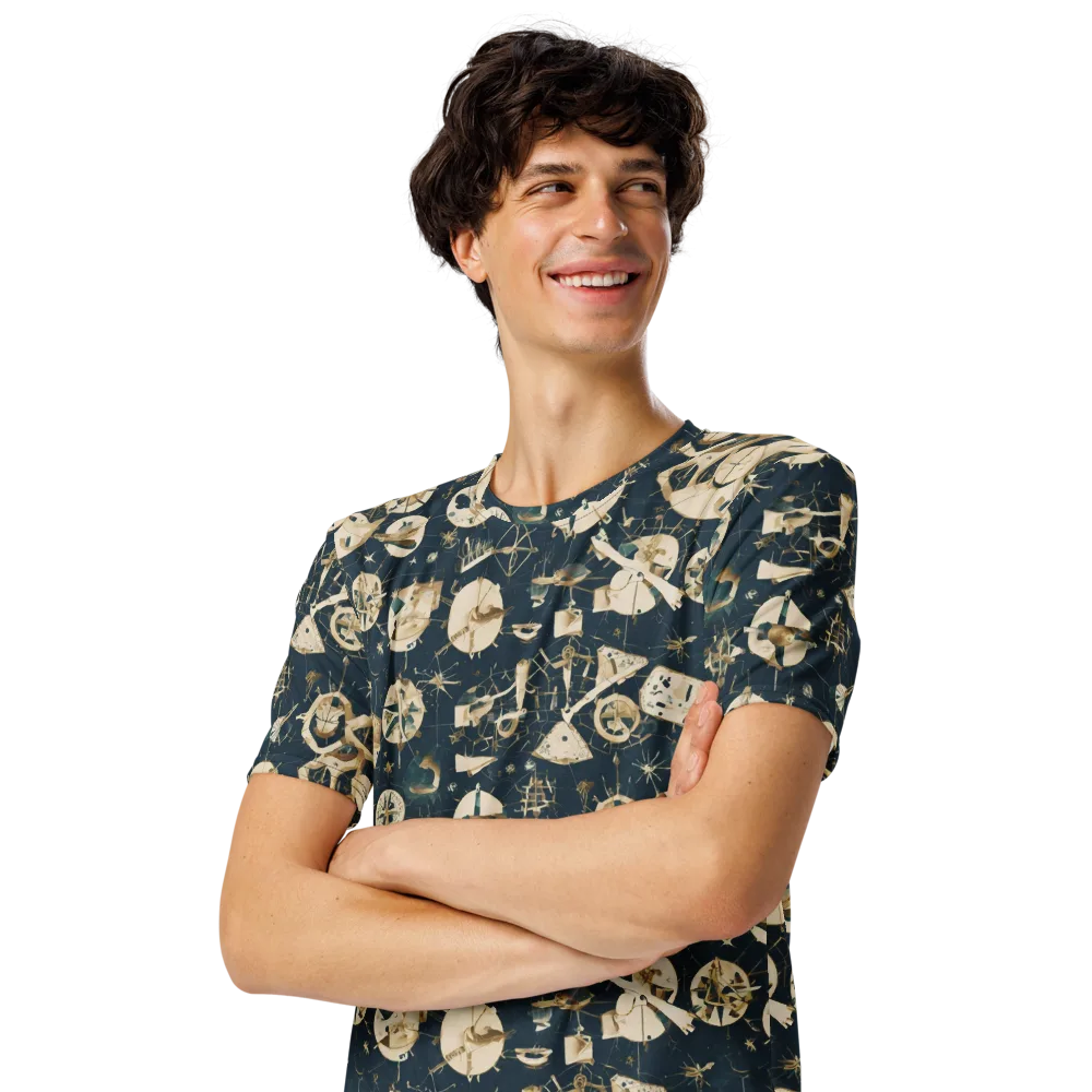 Celestial Instrument on Men's Crew Neck T-Shirt — Left Front