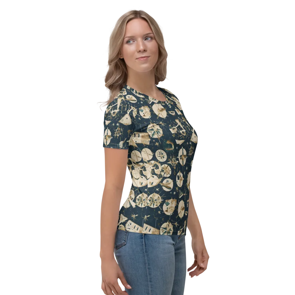 Celestial Instrument on Women's Crew Neck T-Shirt — Right