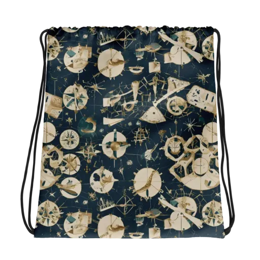 Celestial Instrument on a Drawstring Bag
