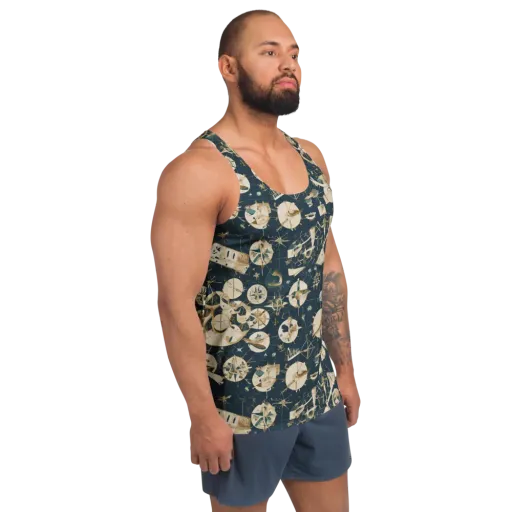 Celestial Instrument on a Men's Tank Top