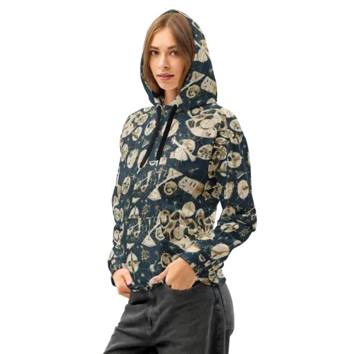 Celestial Instrument on a Cotton Hoodie