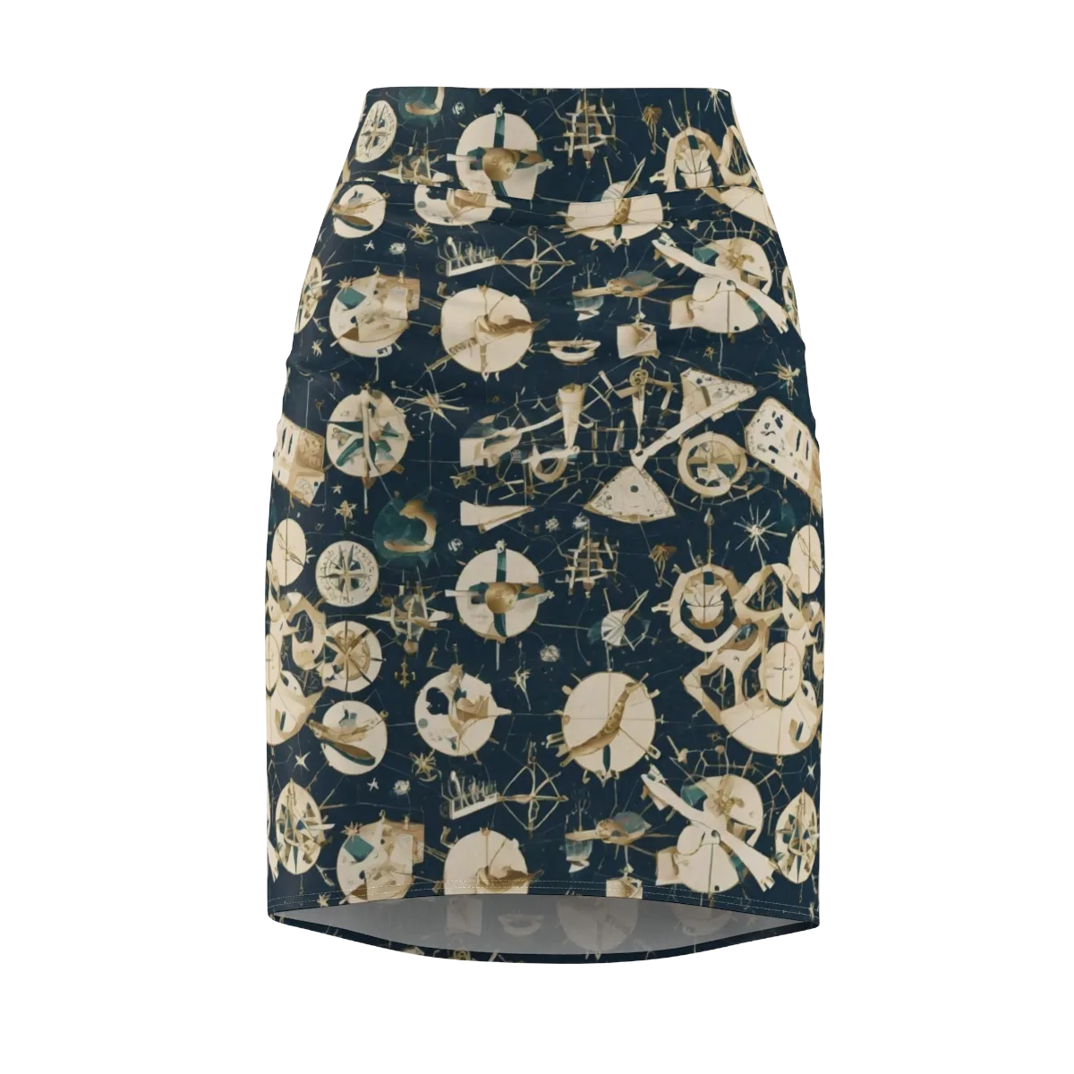 Celestial Instrument on Pencil Skirt — Front