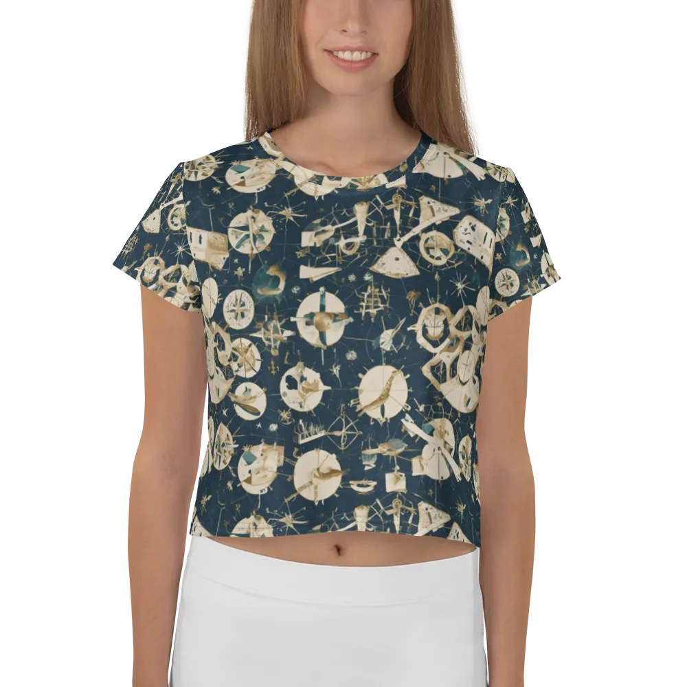 Celestial Instrument on Crop Tee — Front