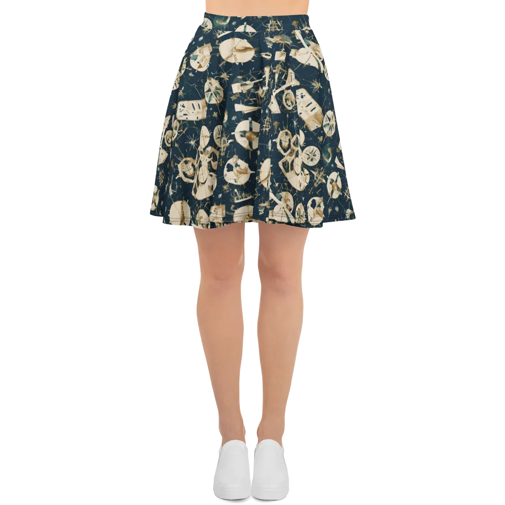 Celestial Instrument on Skater Skirt — Front