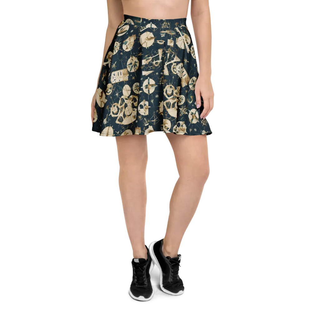 Celestial Instrument on Skater Skirt — Front