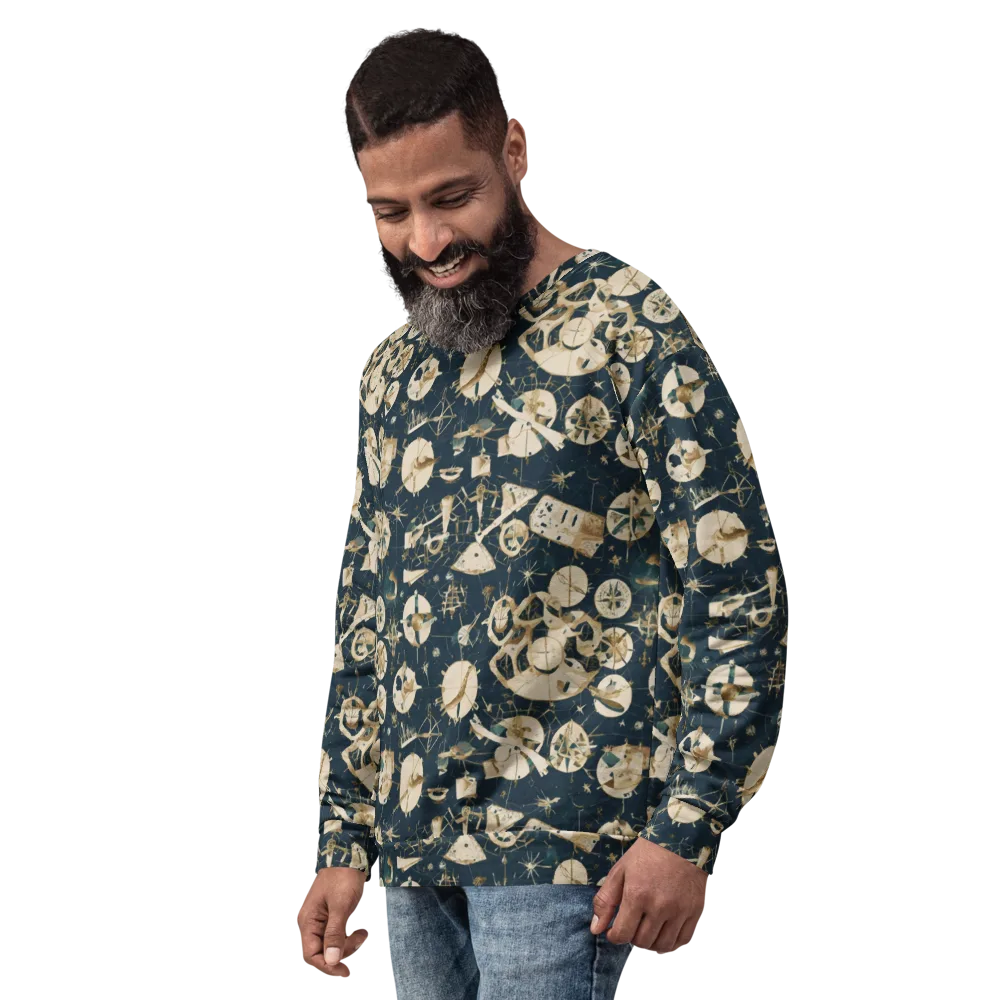 Celestial Instrument on Sweatshirt — Left Front