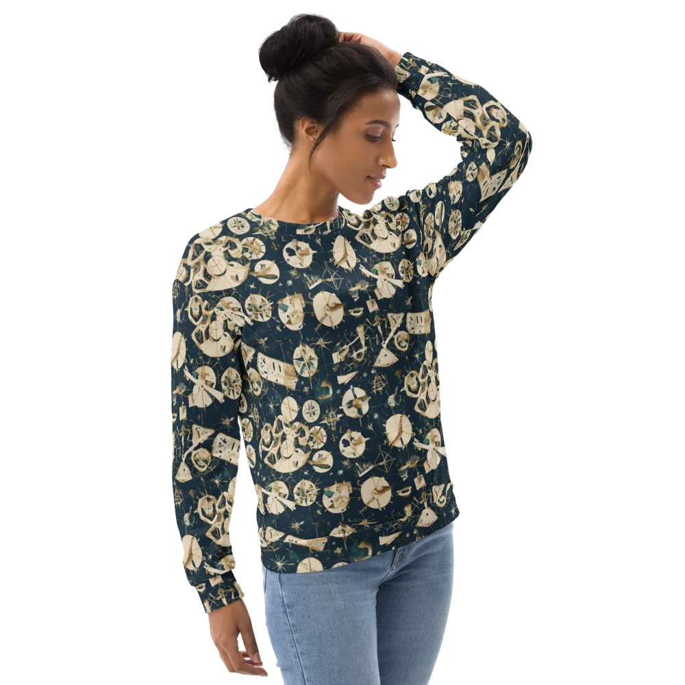 Celestial Instrument on Sweatshirt — Right Front