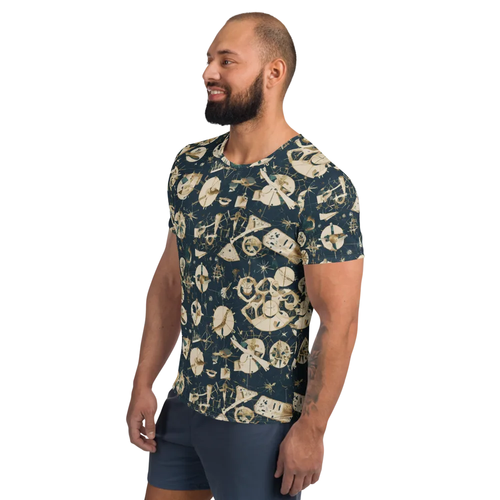 Celestial Instrument on Men's Athletic T-Shirt — Left