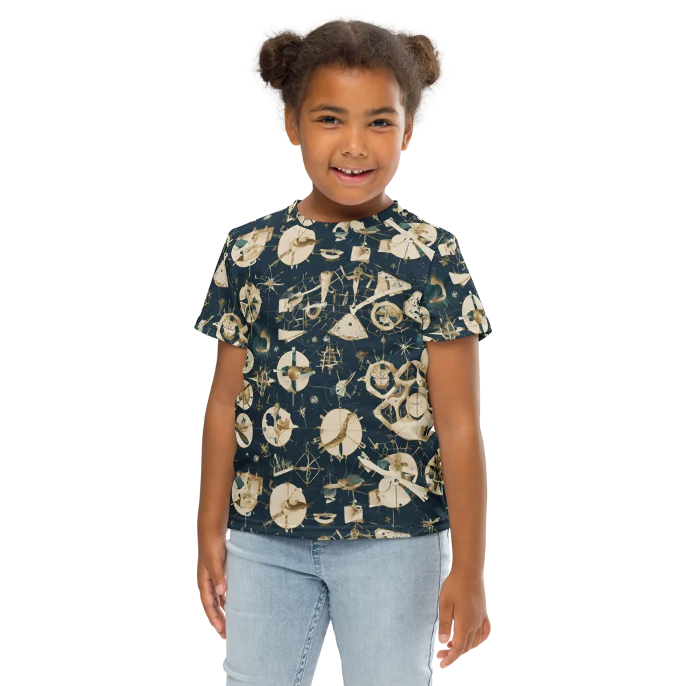 Celestial Instrument on Kids Crew Neck T-Shirt — Front