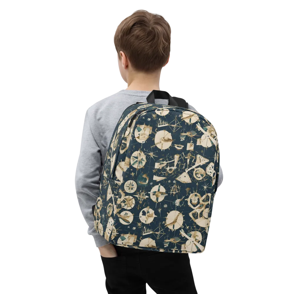Celestial Instrument on Minimalist Backpack — Zoomed-in