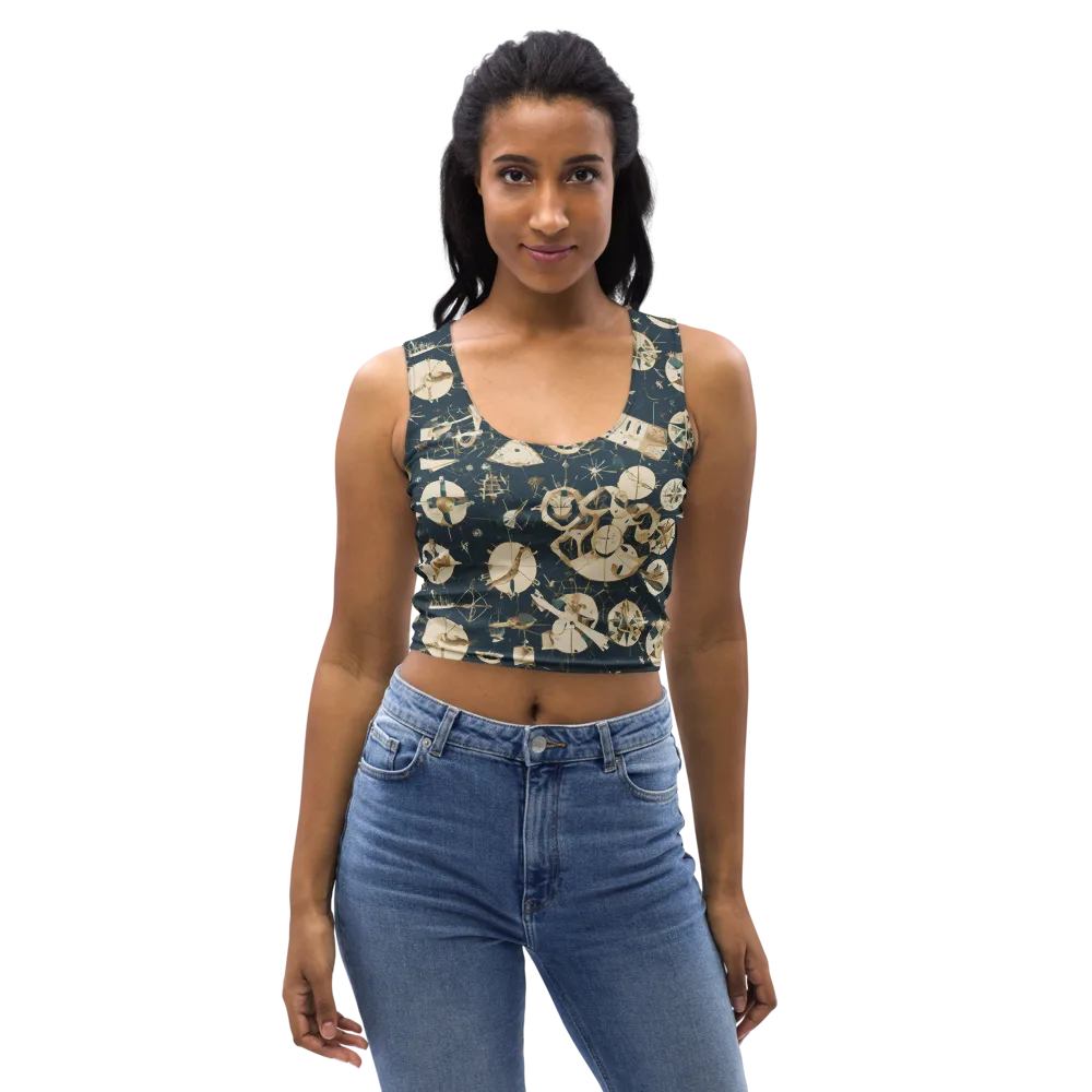 Celestial Instrument on Crop Top — Front
