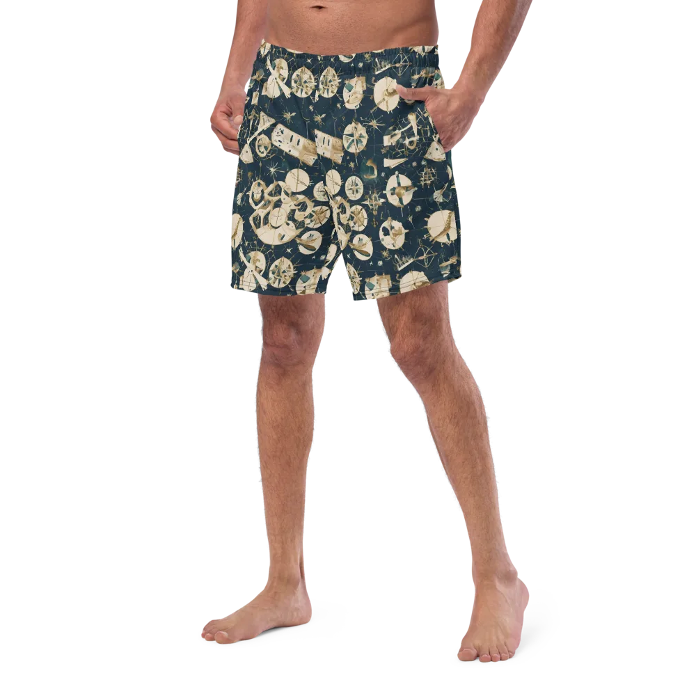 Celestial Instrument on Swim Trunks — Left Front