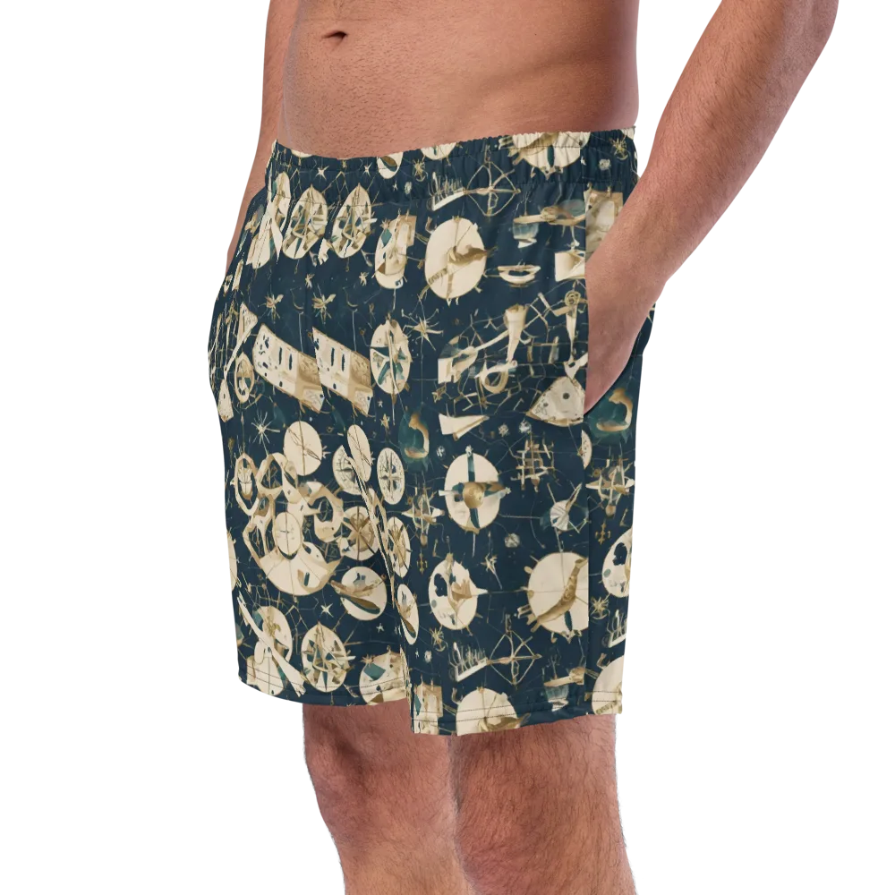 Celestial Instrument on Swim Trunks — Left Front