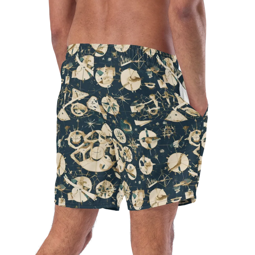 Celestial Instrument on Swim Trunks — Right Back