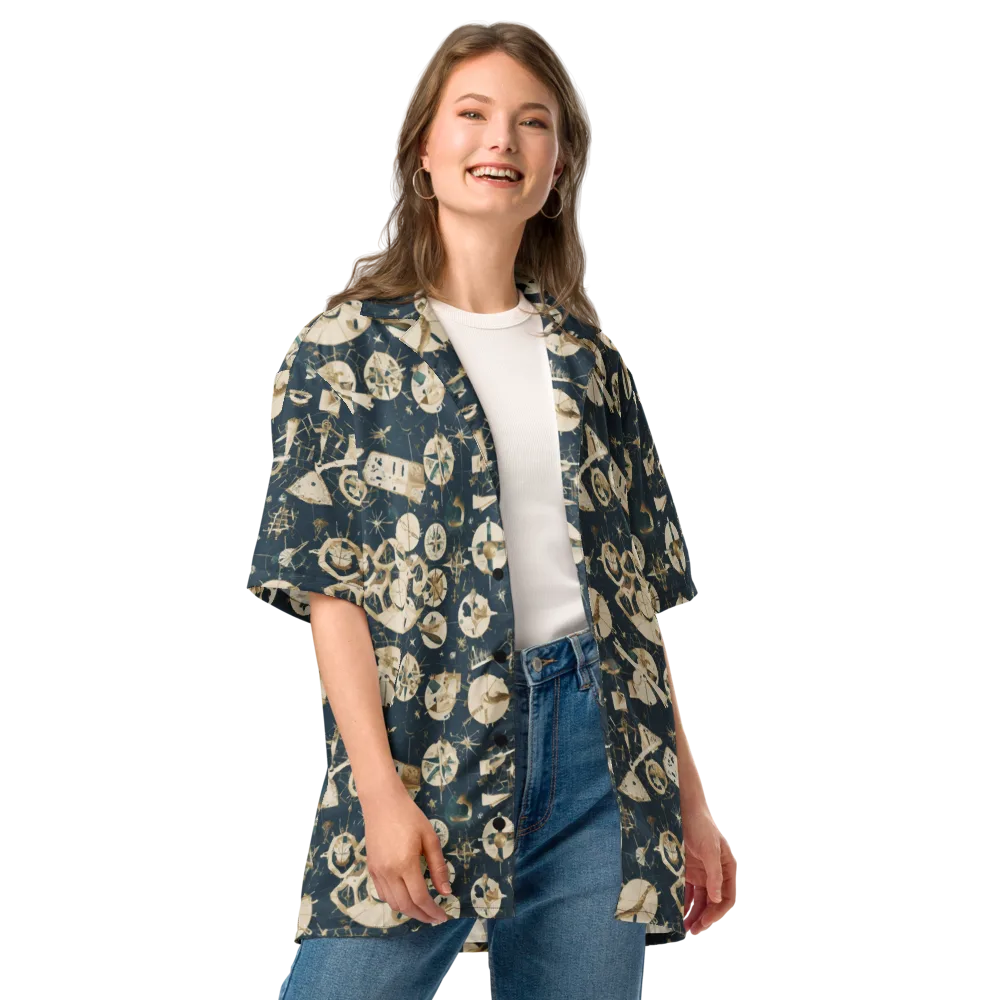 Celestial Instrument on Button Shirt — Front