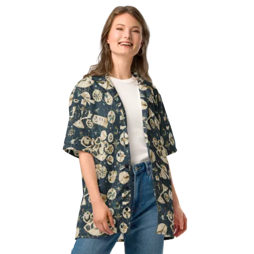 Celestial Instrument on a Button Shirt