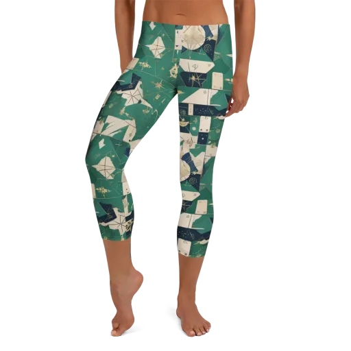 Cartographer’s Reverie on a Capri Leggings