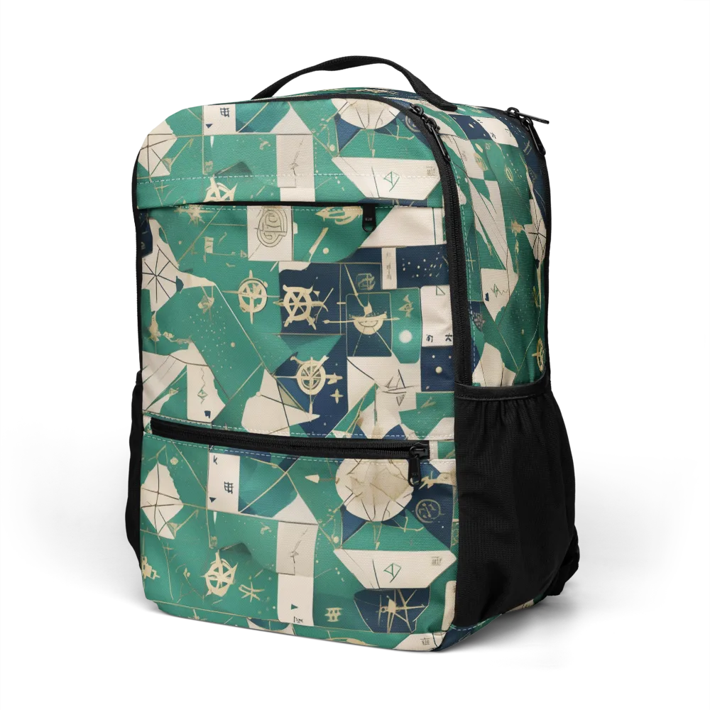 Cartographer’s Reverie on Utility Backpack — Left Front