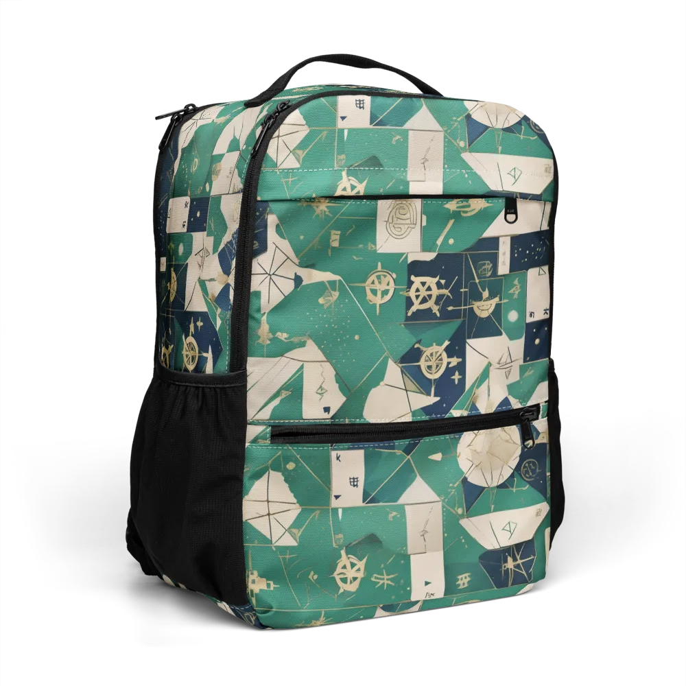 Cartographer’s Reverie on Utility Backpack — Right Front