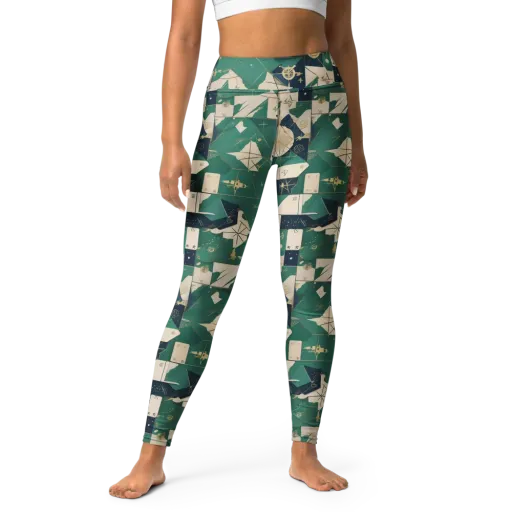 Cartographer’s Reverie on a Yoga Leggings