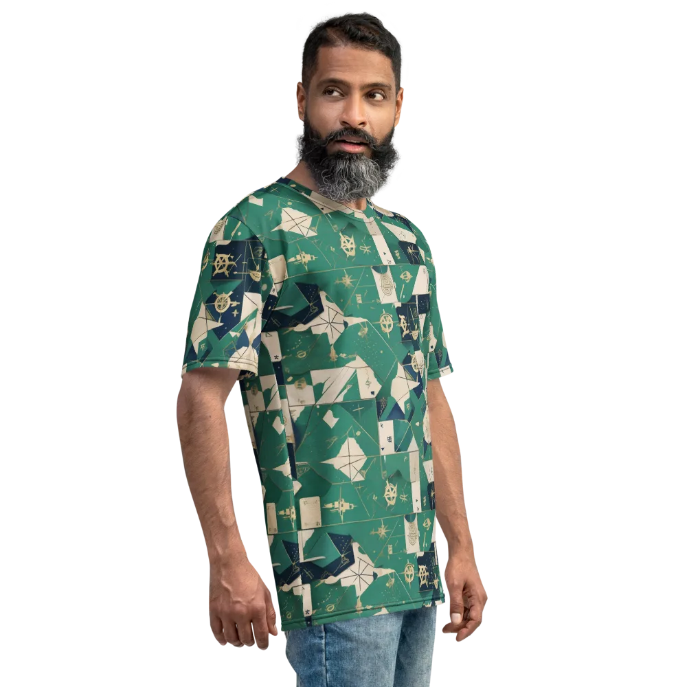 Cartographer’s Reverie on Men's Crew Neck T-Shirt — Right