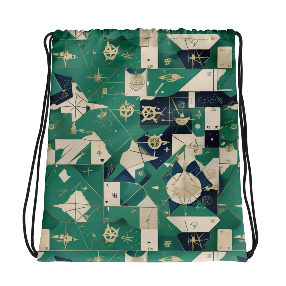 Cartographer’s Reverie on Drawstring Bag — Photo
