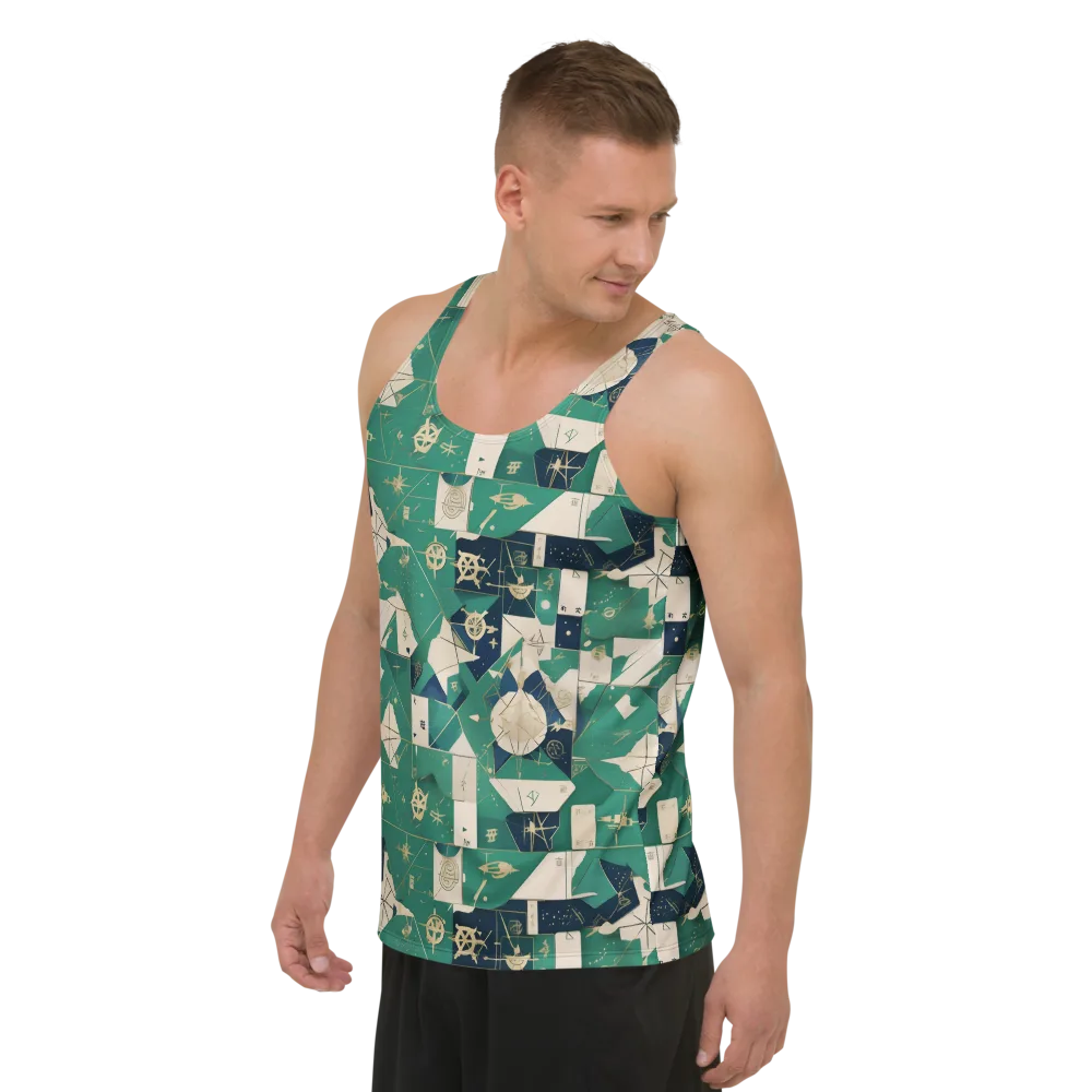 Cartographer’s Reverie on Men's Tank Top — Left Front