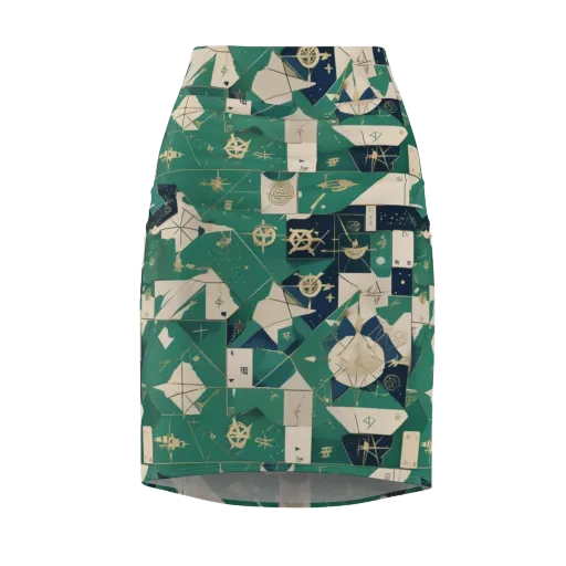 Cartographer’s Reverie on a Pencil Skirt