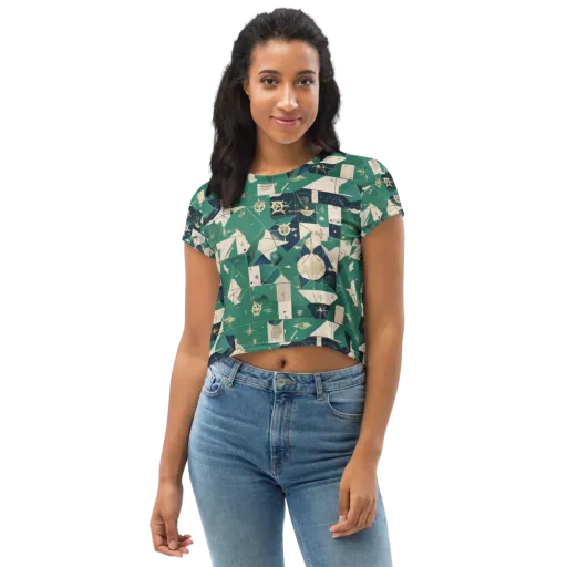 Cartographer’s Reverie on a Crop Tee