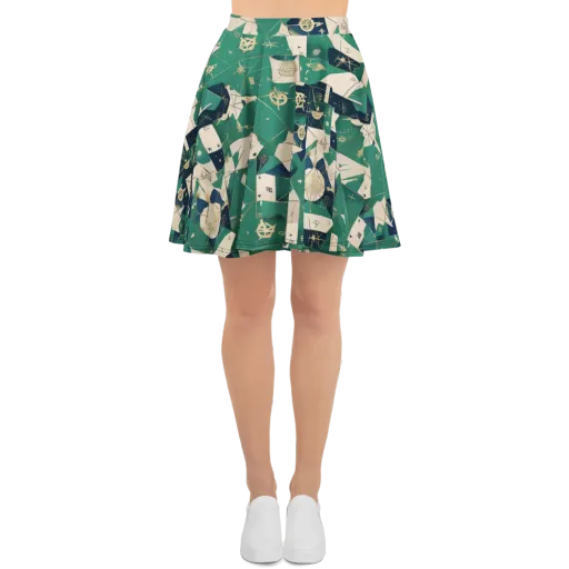 Cartographer’s Reverie on a Skater Skirt