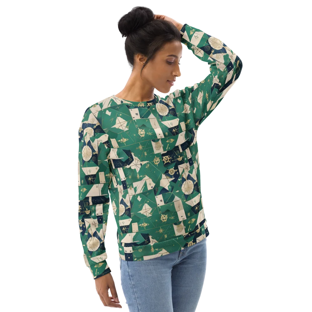 Cartographer’s Reverie on Sweatshirt — Right Front