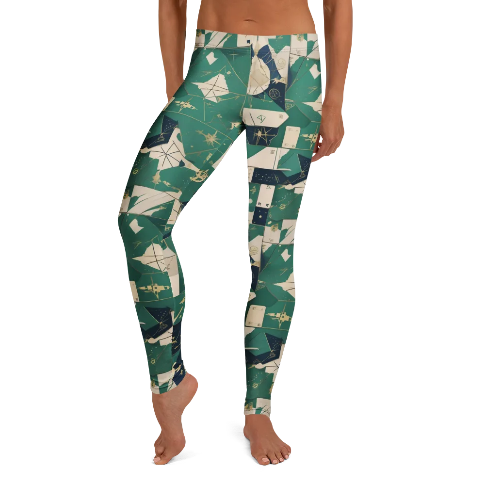 Cartographer’s Reverie on Leggings — Front