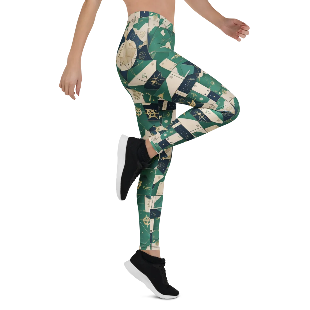 Cartographer’s Reverie on Leggings — Right