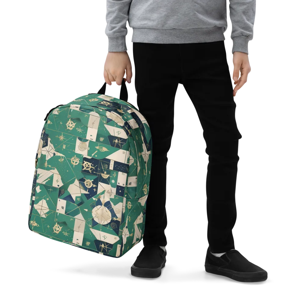 Cartographer’s Reverie on Minimalist Backpack — Zoomed-in
