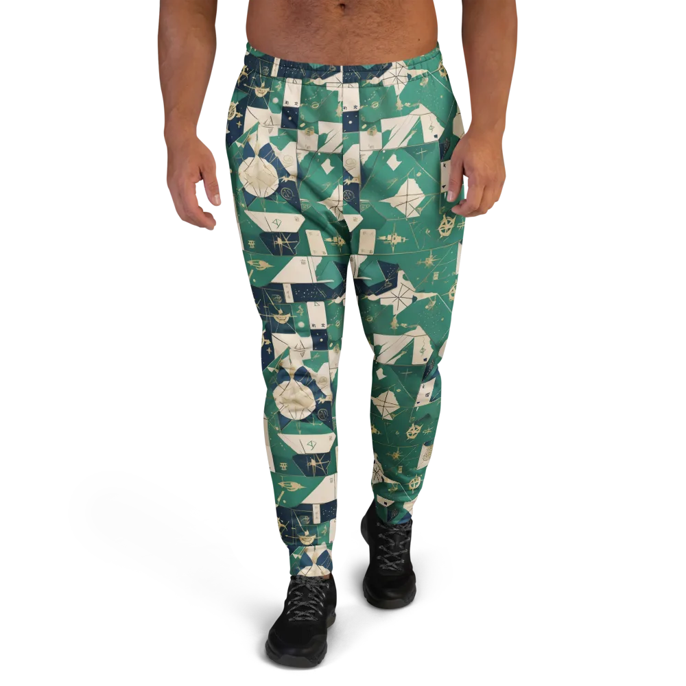 Cartographer’s Reverie on Men's Joggers — Front