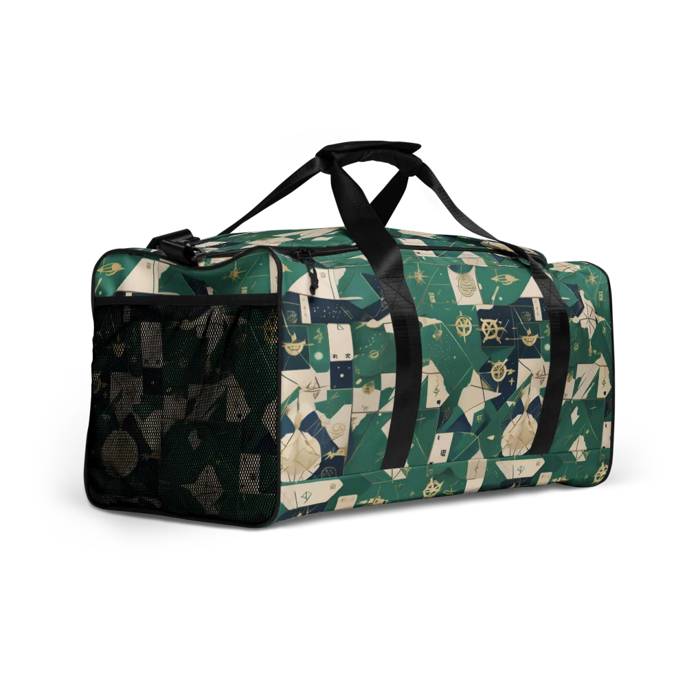 Cartographer’s Reverie on Duffle Bag — Right Front