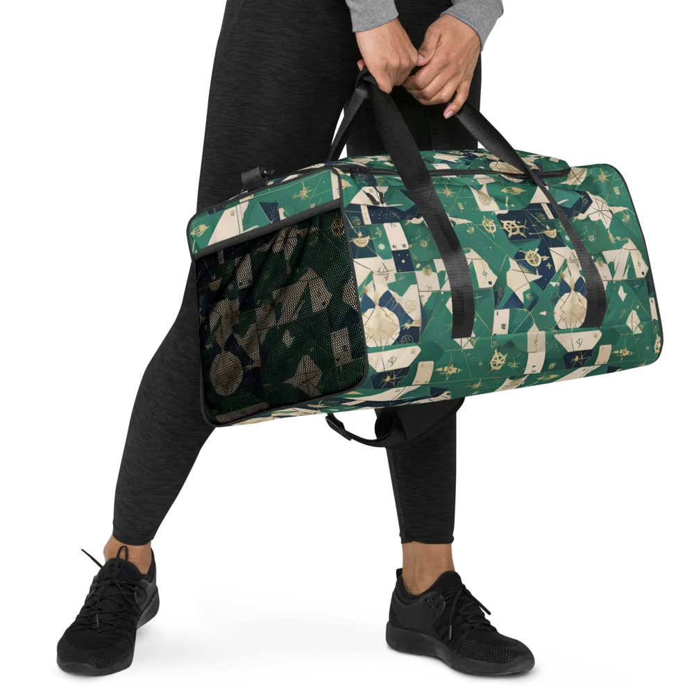 Cartographer’s Reverie on Duffle Bag — Right Front