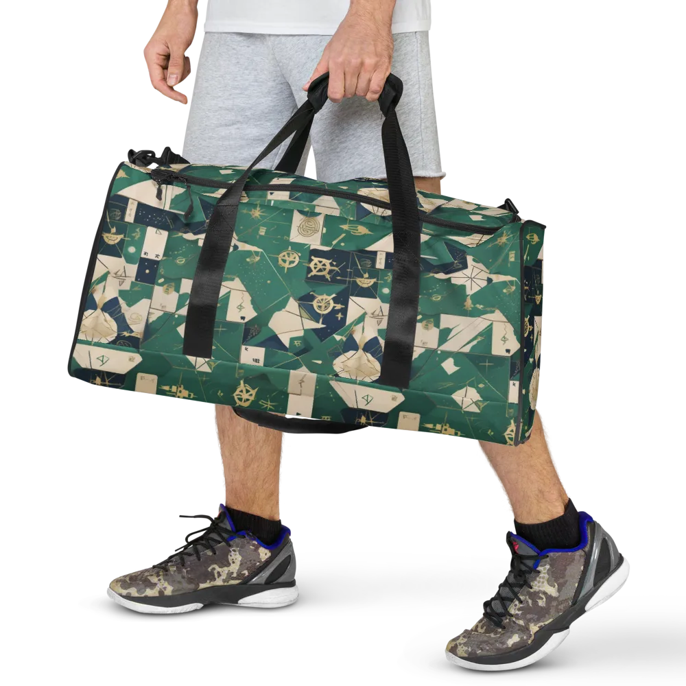 Cartographer’s Reverie on Duffle Bag — Front